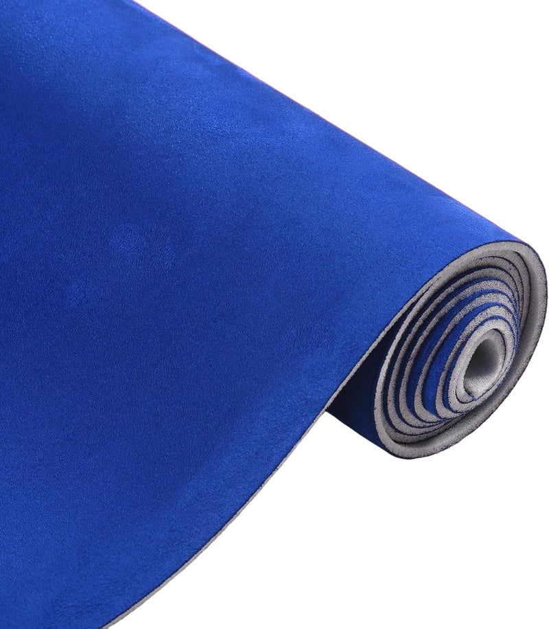 Partuto 150G Headliner Fabric for Car Truck RV SUV Boat Automotive Interior Trim DIY Roof Repair Replacement Suede Fabric Blue 22" L x 57" W - Image 1